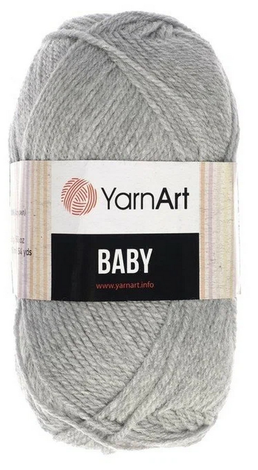 

Пряжа "Baby" 100% акрил 150м/50гр (195 серый), Пряжа для вязания "Baby"