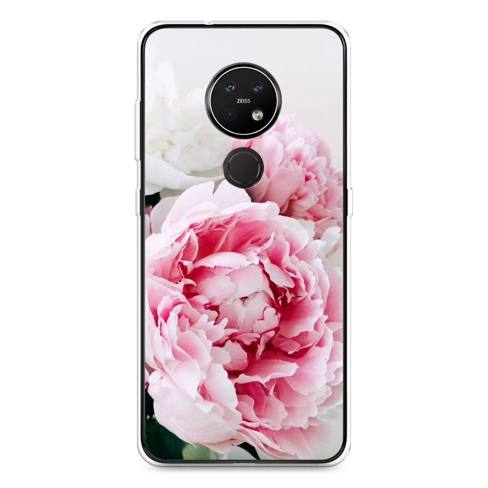 

Чехол на Nokia 6.2 "Розовые и белые пионы", Розовый;белый, 123050-2