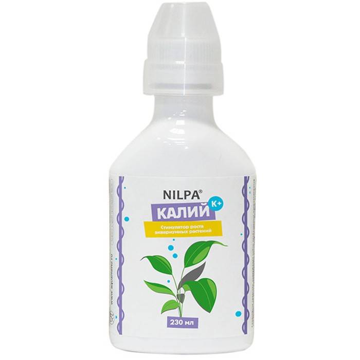 Средство для аквариумных растений НИЛПА стимулятор роста калий 230 мл