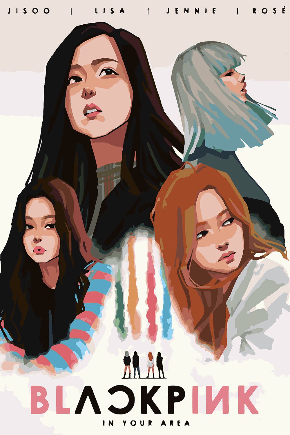 

Картина по номерам Красиво Красим BlackPink cast art, 50 х 80 см, BlackPink cast art
