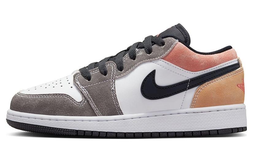 

Кеды унисекс Jordan Air Jordan 1 Low Magic Amber Sundial GS серые 38 EU, Серый, Air Jordan 1 Low Magic Amber Sundial GS