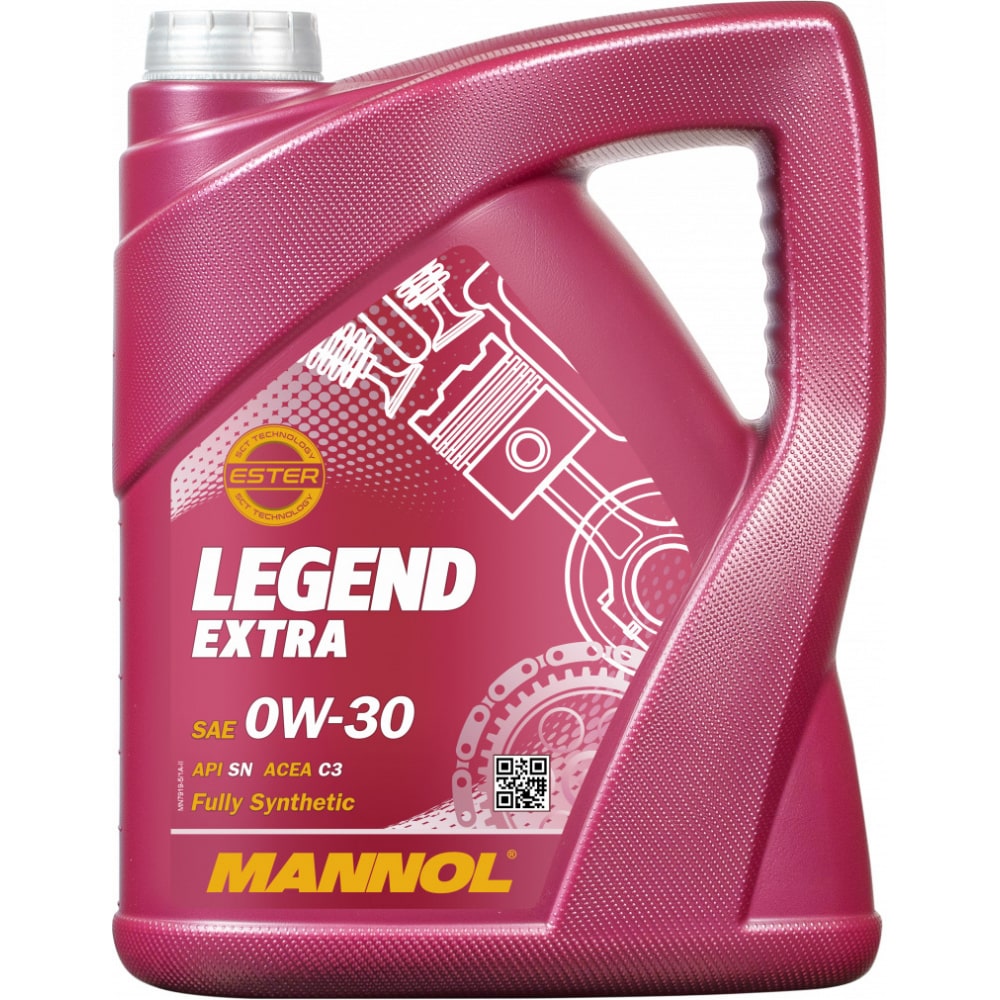 фото Синтетическое моторное масло mannol legend extra 0w30, 5л 79195
