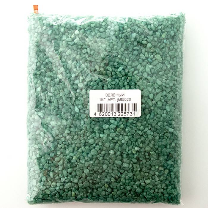 Грунт для аквариума Jack&King природный зеленый 1 кг