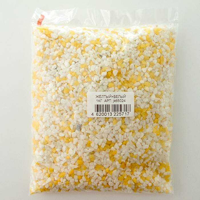 Грунт для аквариума Jack&King природный желто-белый 1 кг