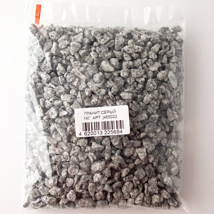 Грунт для аквариума Jack&King природный гранит серый 1 кг