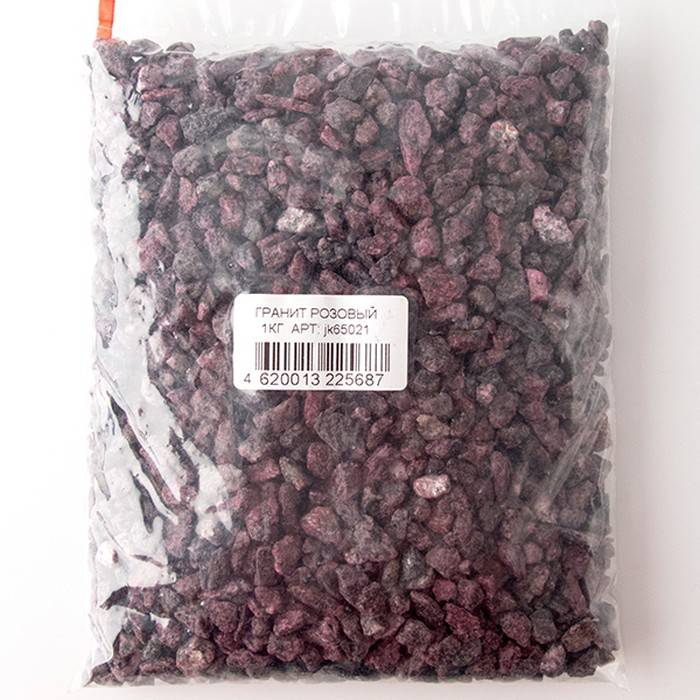Грунт для аквариума Jack&King природный гранит розовый 1кг