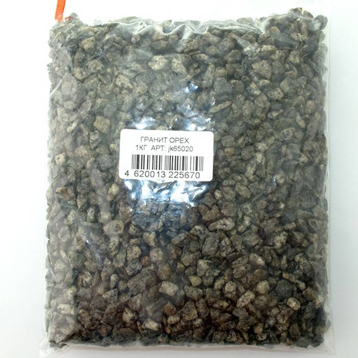 Грунт для аквариума Jack&King Гранит орех природный 1 кг