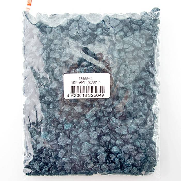 Грунт для аквариума Jack&King природный габбро 1 кг