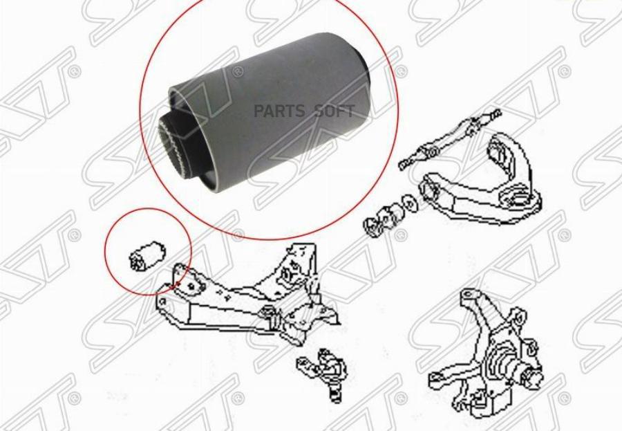 

SAT ST-54560-01G00 Сайлентблок FR переднего нижнего рычага Nissan Terrano WD21/Datsun D21