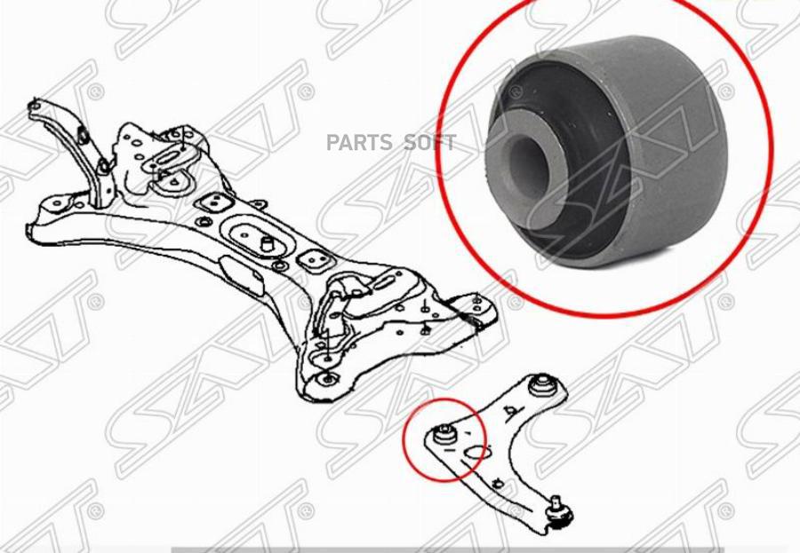

SAT ST-54560-1HJ0A Сайлентблок переднего нижнего рычага передний вертик NISSAN NOTE/MARCH/