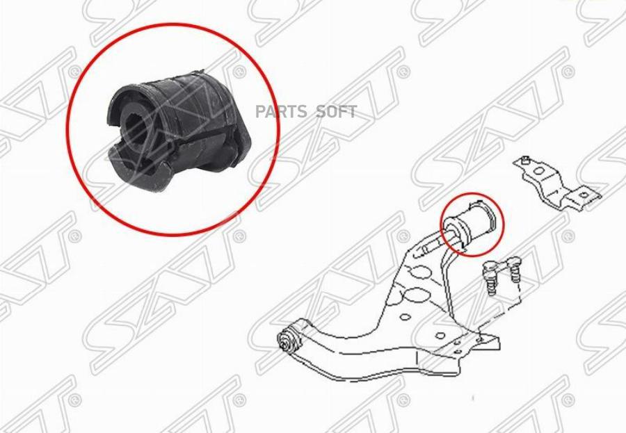 

SAT ST-54570-0W000 Сайлентблок переднего нижнего рычага задний NISSAN TERRANO/PATHFINDER/E