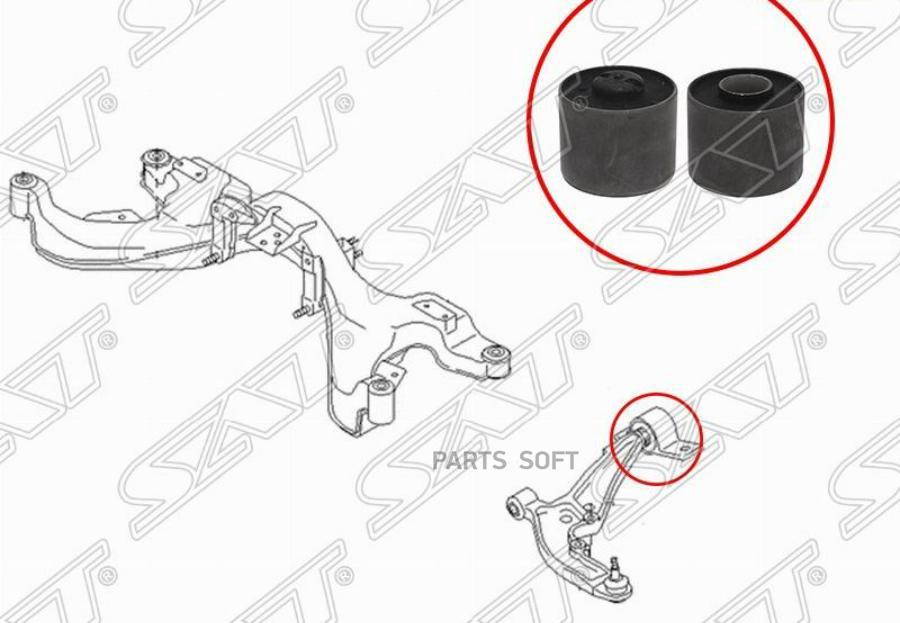 

SAT ST-54570-2Y411B Сайлентблок переднего нижнего рычага задний NISSAN MAXIMA/CEFIRO 98-06