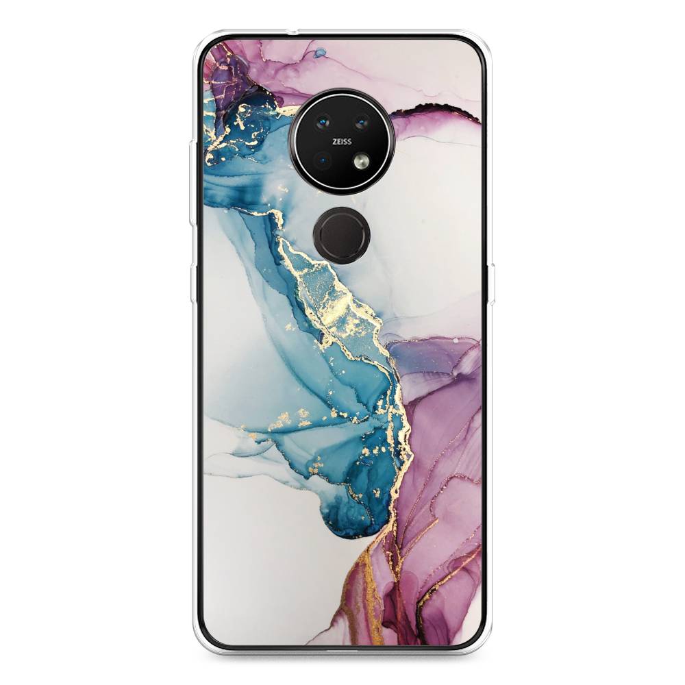 

Чехол на Nokia 6.2 "Розовые разводы рисунок", 123050-3