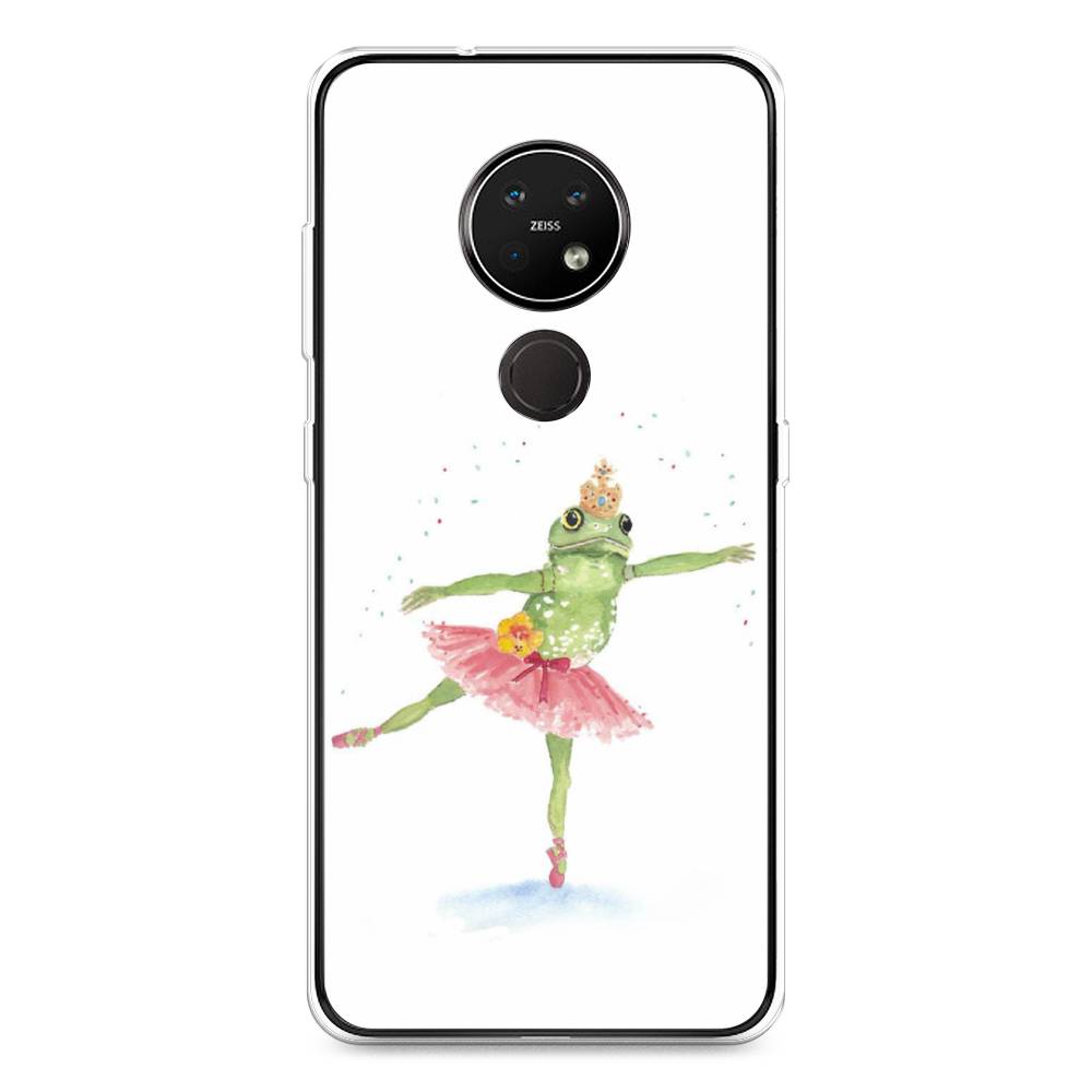 

Чехол на Nokia 6.2 "Лягушка-балерина", Зеленый, 123050-4