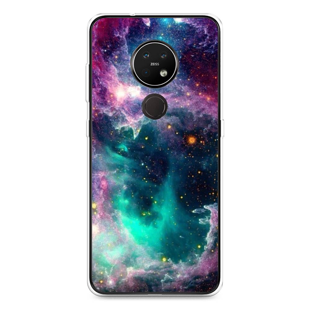 

Чехол на Nokia 6.2 "Звездные облака", Розовый;бежевый, 123050-2