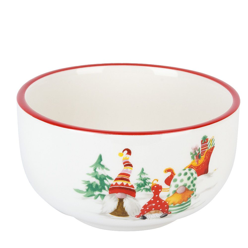 

Салатник Dolomite Рождественские гномы 12.5 см, керамика