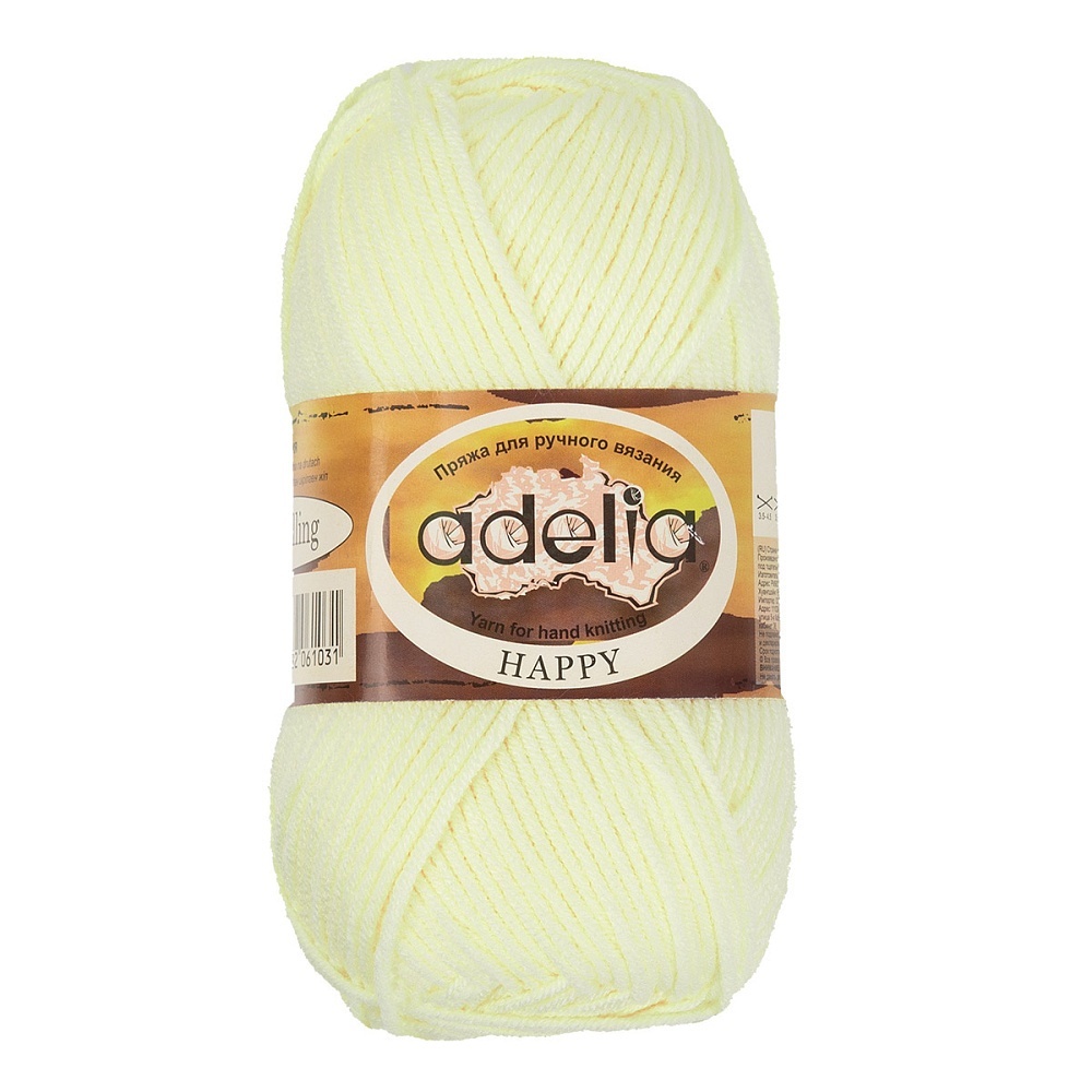 

Adelia Happy, 100% акрил, 10 шт по 50 г, 128 м, цвет 05 молочный, Бежевый