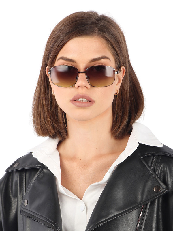 

Солнцезащитные очки унисекс Pretty Mania DT012 хаки, DT012