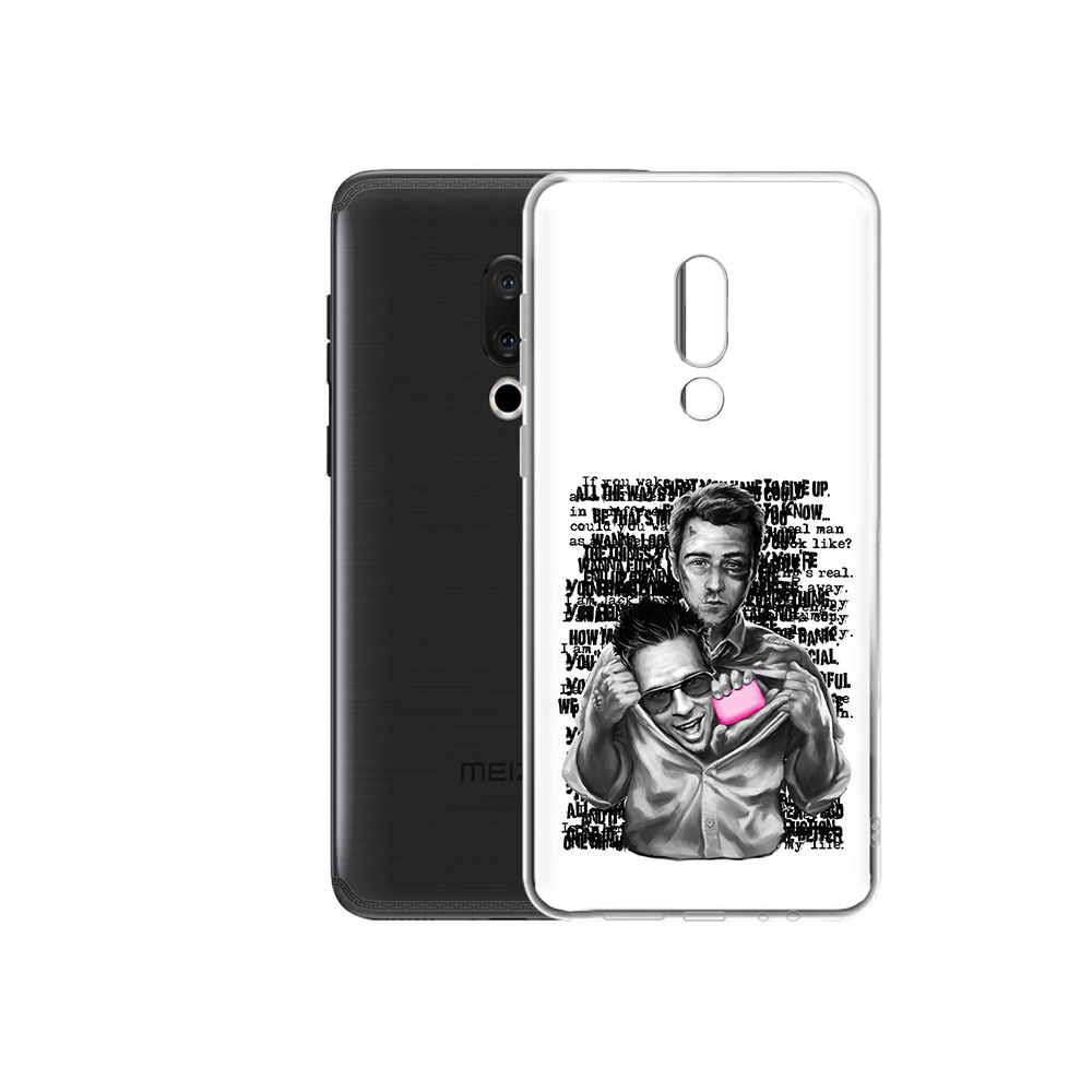 

Чехол MyPads Tocco для Meizu M15 Plus бойцовский клуб, Прозрачный, Tocco