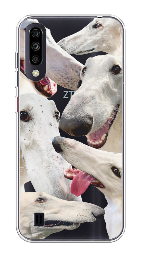 

Чехол на ZTE Blade A7 (2020) "Собака с длинным носом", Белый;бежевый;розовый, 133750-1