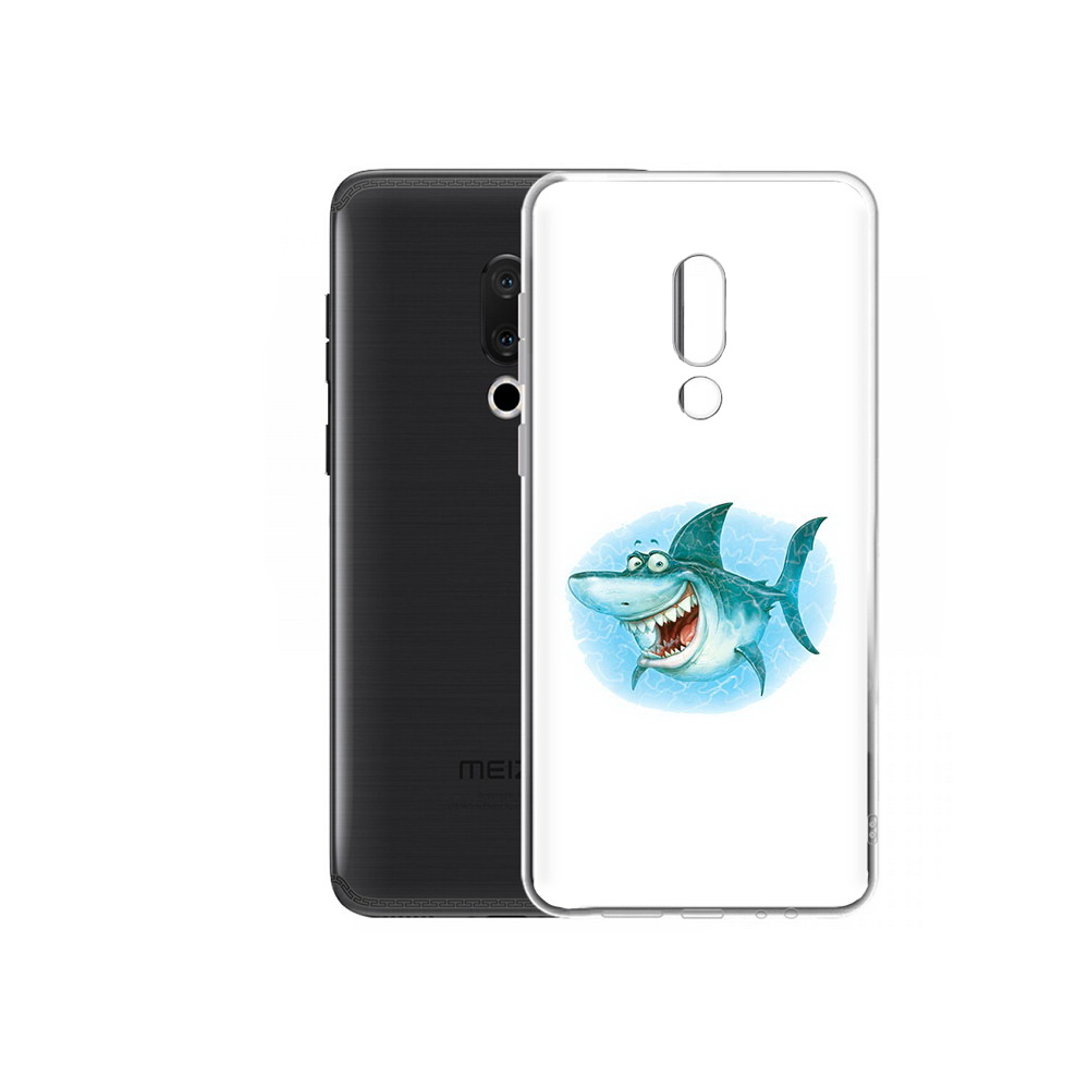 

Чехол MyPads Tocco для Meizu M15 Plus веселая акула, Прозрачный, Tocco