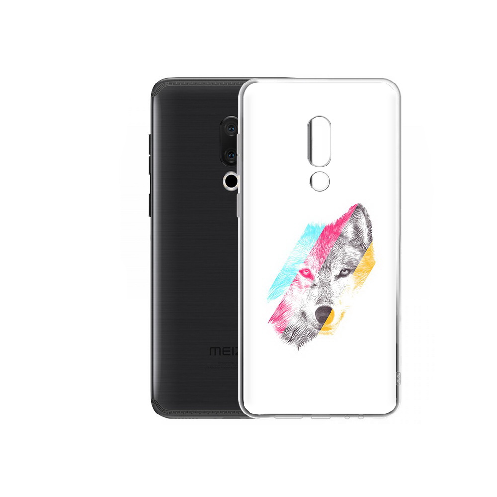 

Чехол MyPads Tocco для Meizu M15 Plus волк градиент, Прозрачный, Tocco