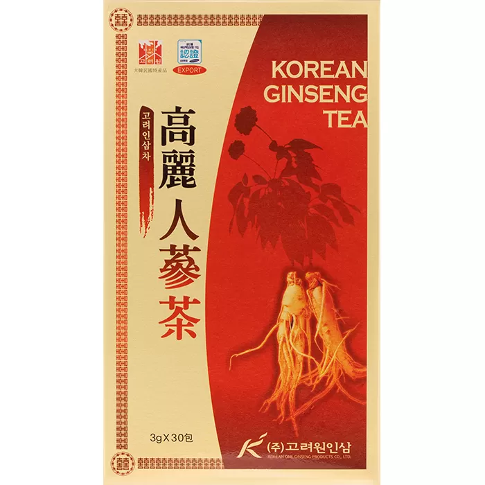 Чай с корнем красного корейского женьшеня Korean One Ginseng Tea пакетики 30 шт.