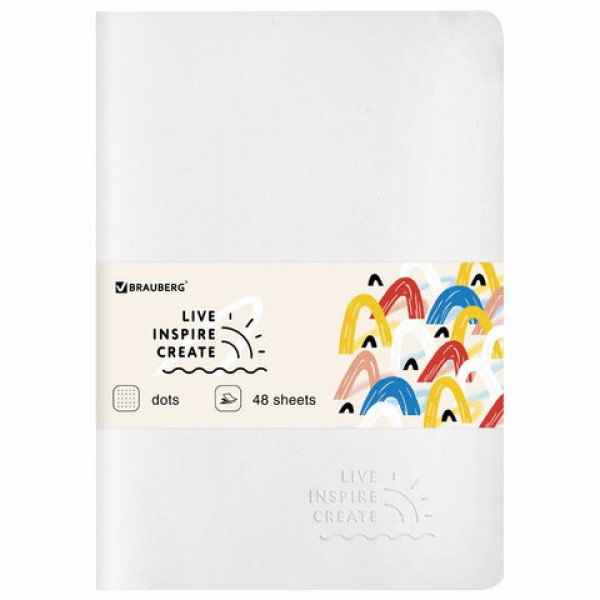 

Тетрадь общая в точку Brauberg Rainbow 403884, 48 л., 1 шт., 403884