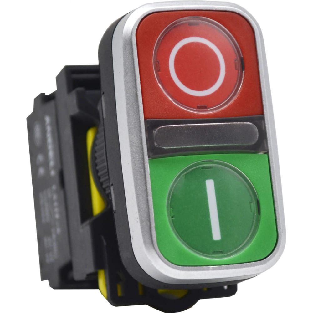 

Двойная кнопка ANDELI LA115-A5-11RD1, 1NO 1NC, 220В, IP65 ADL10-204, Серый