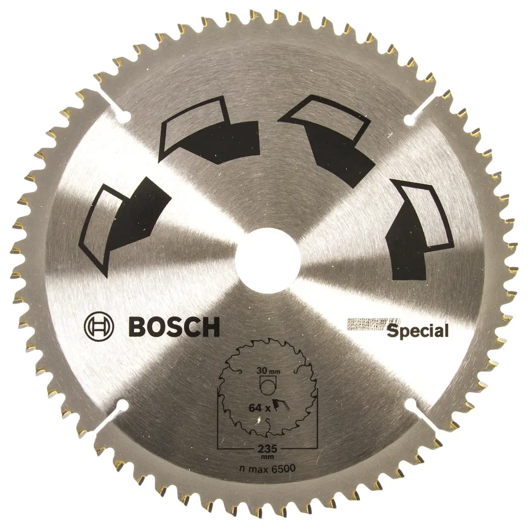 Диск пильный по дереву 235x30 мм Bosch Special 2609256895, 64 Т пильный диск для настольных циркулярных пил bosch