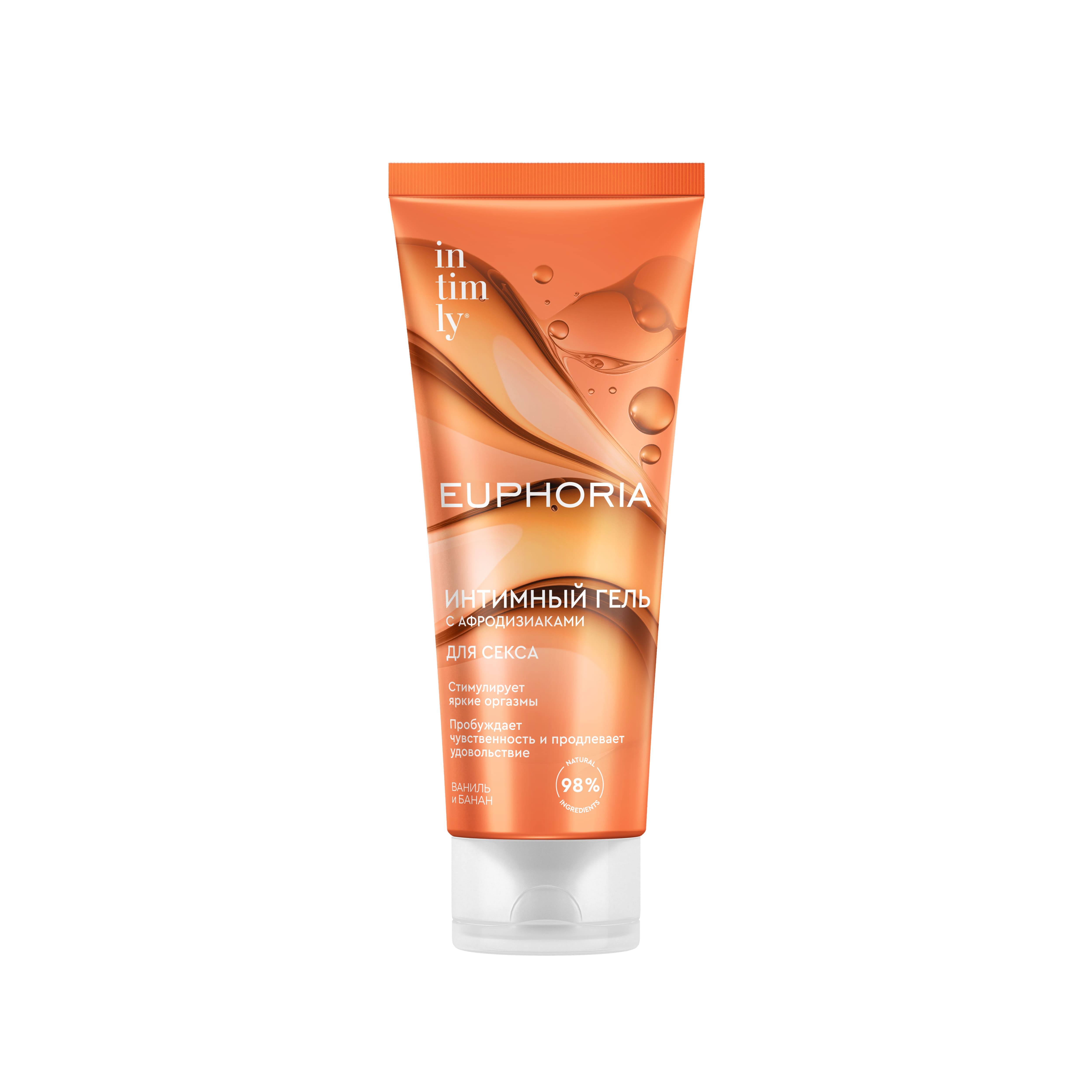 

Интимный гель-смазка INTIMLY Euphoria с афродизиаками ваниль и банан 75мл