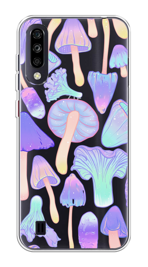 

Чехол на ZTE Blade A7 (2020) "Пастельные грибы", Фиолетовый;голубой, 133750-1