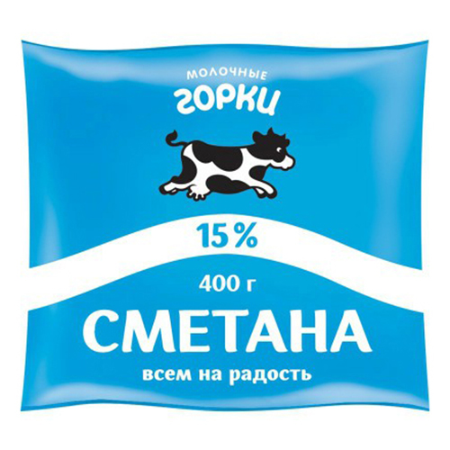 

Сметана Молочные горки 15% 400 г