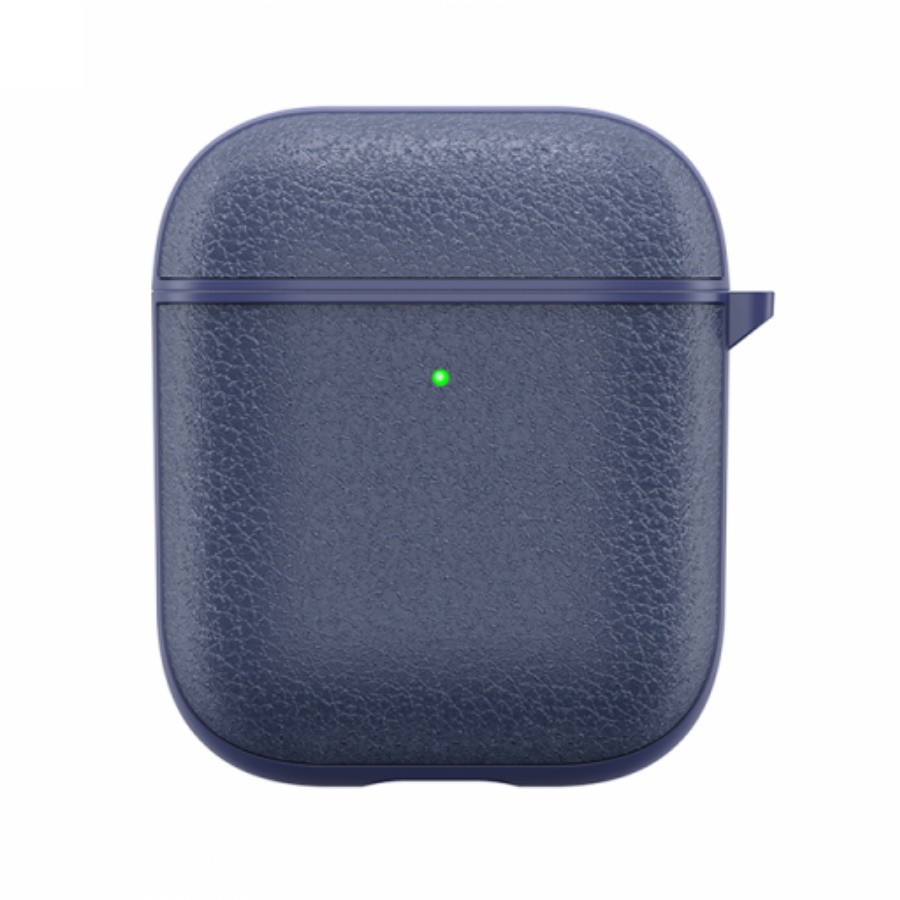 

Чехол WiWU Calfskin Genuine Leather Case для Airpods Blue