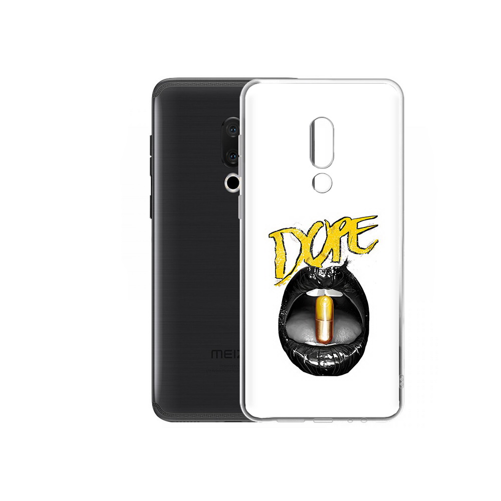 

Чехол MyPads Tocco для Meizu M15 Plus губы, Прозрачный, Tocco
