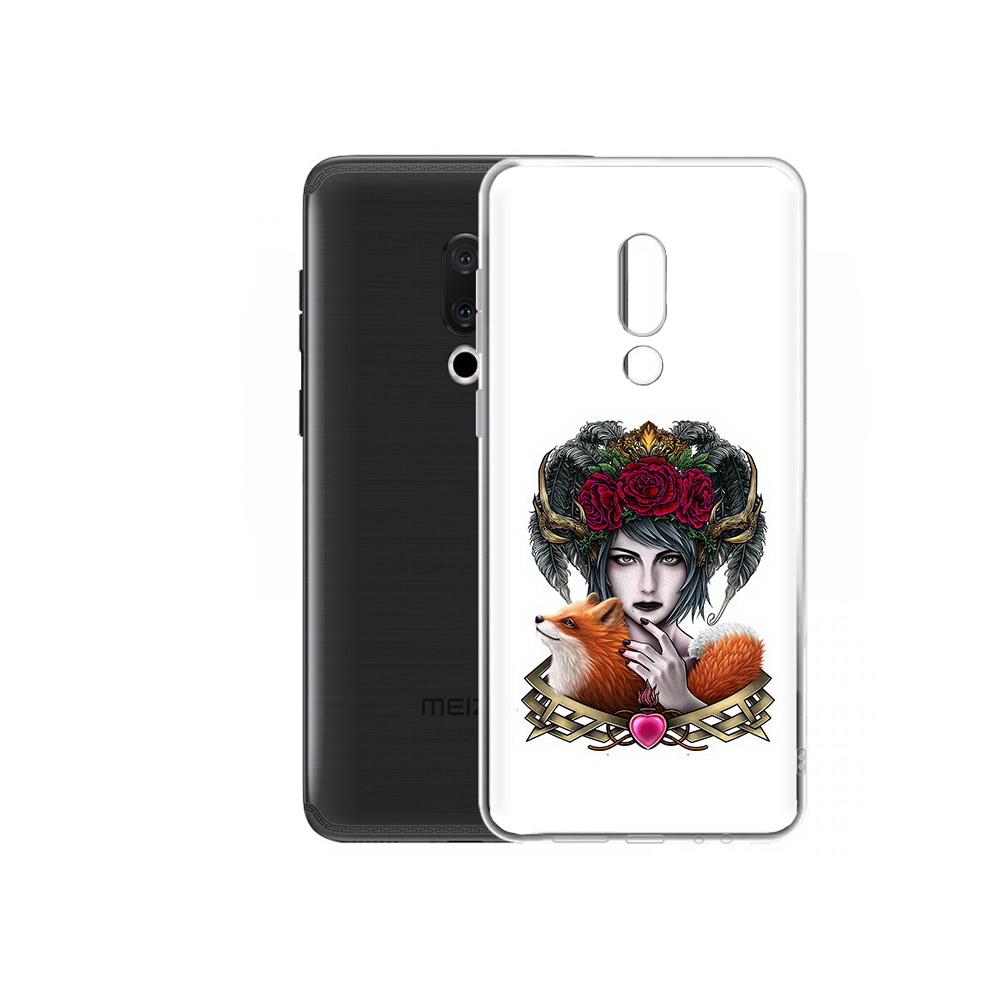 

Чехол MyPads Tocco для Meizu M15 Plus девушка с лисой, Прозрачный, Tocco