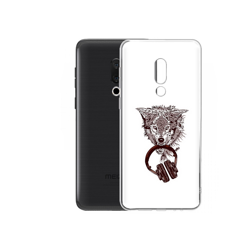 

Чехол MyPads Tocco для Meizu M15 Plus дикий волк, Прозрачный, Tocco