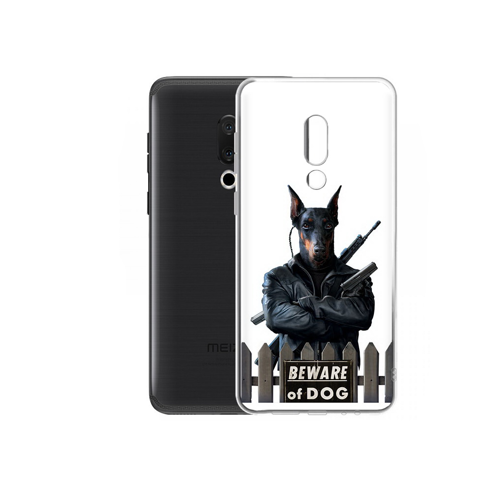 

Чехол MyPads Tocco для Meizu M15 Plus доберман, Прозрачный, Tocco
