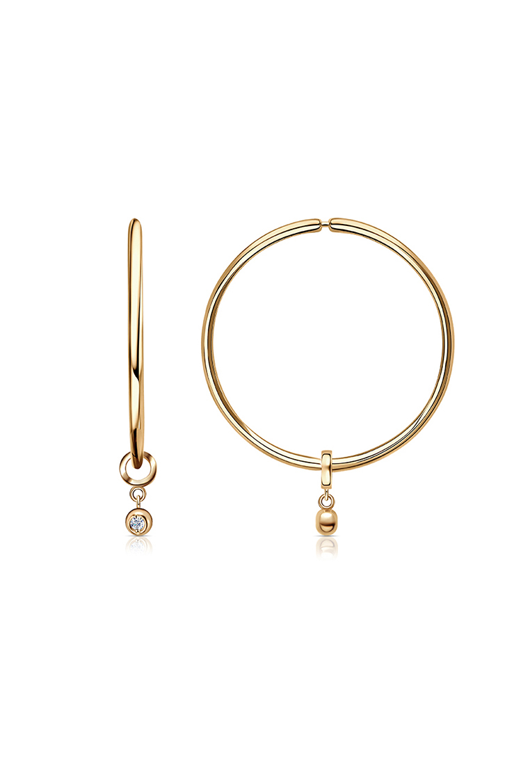 

Серьги из красного золота Kari Jewelry С130-1389-20,0, фианит, С130-1389-20,0