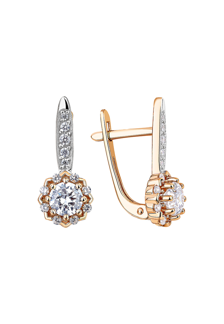 

Серьги из красного золота Kari Jewelry СЛ-402499, фианит, СЛ-402499