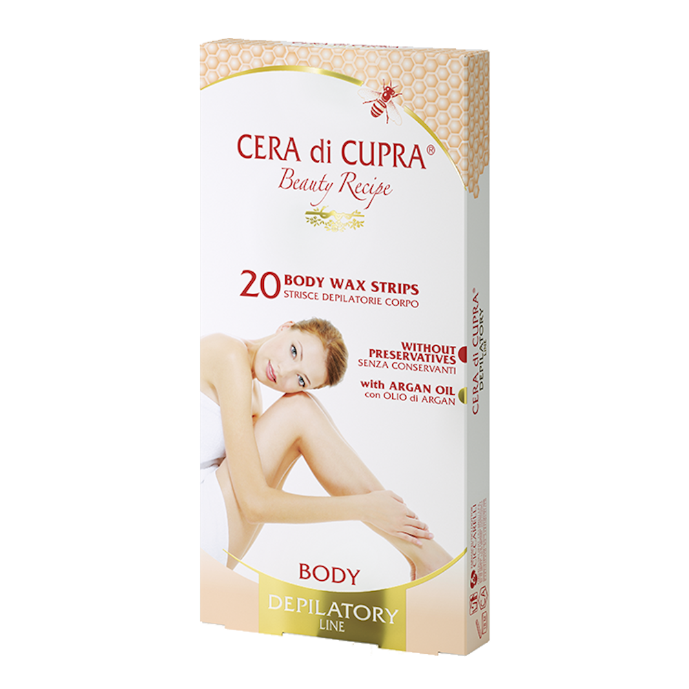 Полоски для депиляции Cera Di Cupra для тела, восковые, 20 шт. восковые полоски secret beauty для депиляции тела с мёдом 20 шт