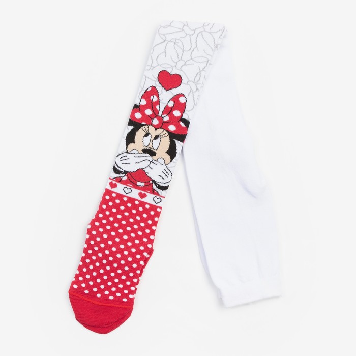 

Колготки Дисней Минни Маус, цвет красный/белый, 116-122 см, Минни Маус