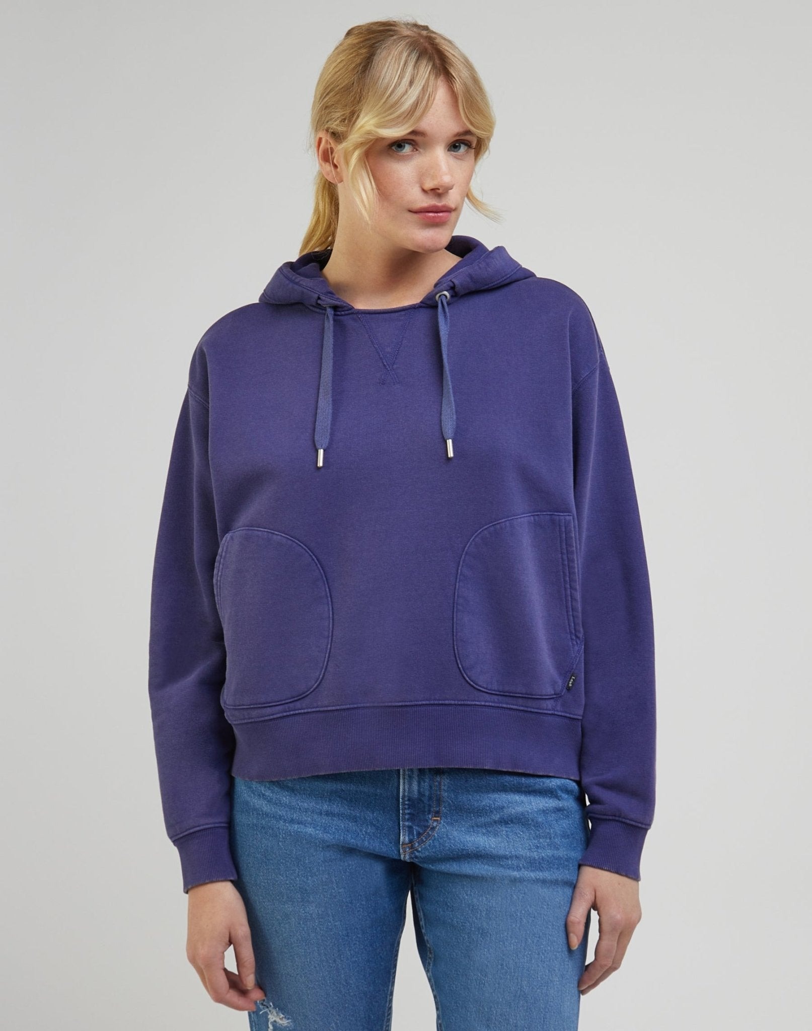 

Худи женское Lee Women Relaxed Hoodie синее XS, Синий, Women Relaxed Hoodie