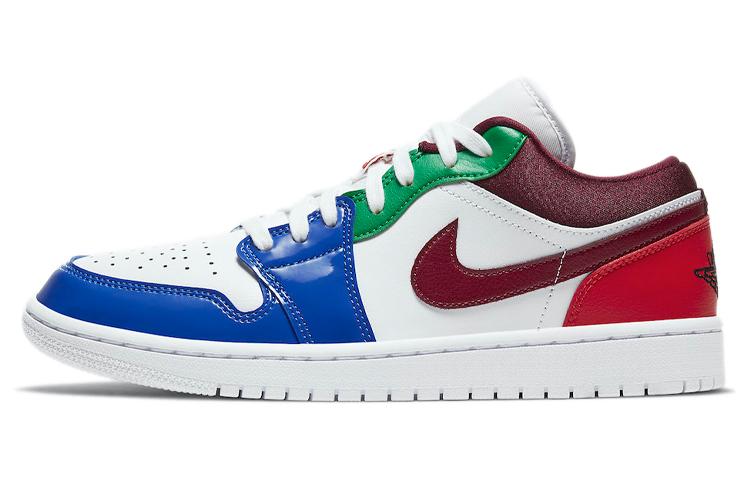 

Кеды унисекс Jordan Air Jordan 1 low multi-color белые 40 EU, Белый, Air Jordan 1 low multi-color