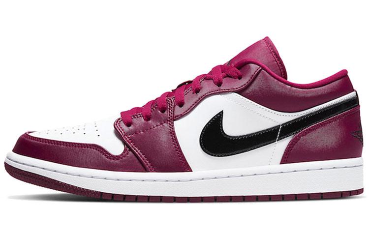 

Кеды унисекс Jordan Air Jordan 1 low noble red розовые 43 EU, Розовый, Air Jordan 1 low noble red