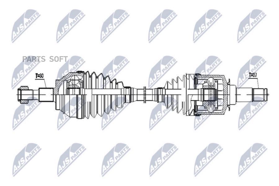 

Полуось MERCEDES GL X164 06- /левый,FRONT/ NPWME055