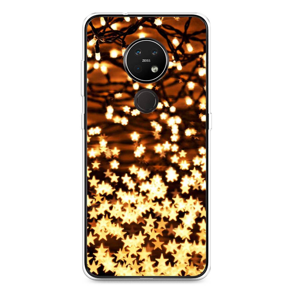 

Чехол на Nokia 6.2 "Новогодняя гирлянда", Золотистый, 123050-5