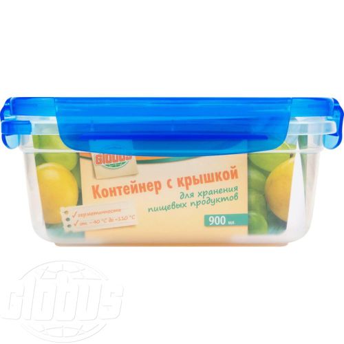 

Контейнер Globus для хранения пищевых продуктов с крышкой 900 мл