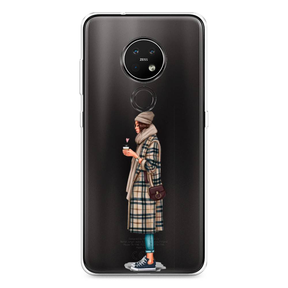 

Чехол на Nokia 6.2 "Утренний кофе", Коричневый;бежевый, 123050-6