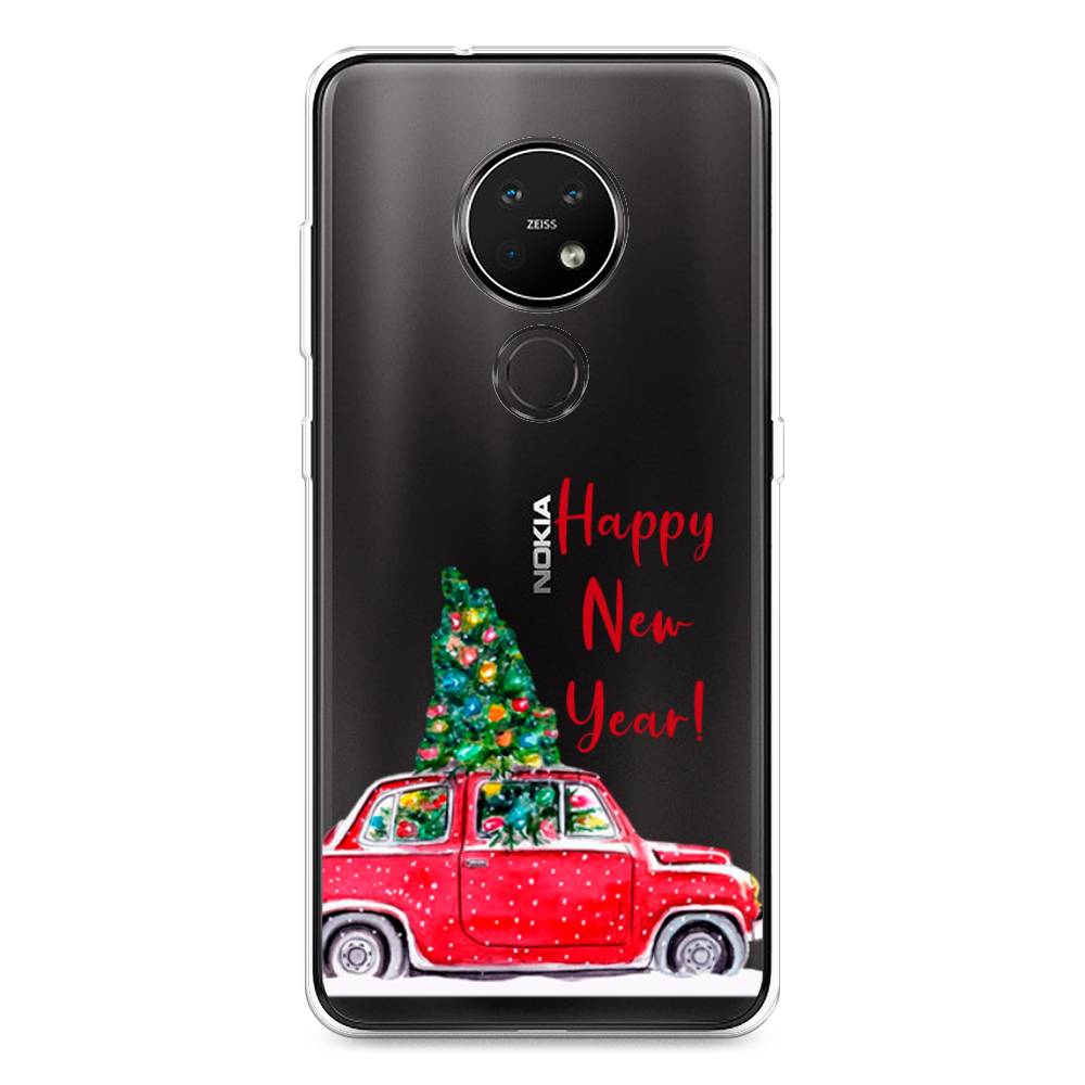 

Чехол на Nokia 6.2 "Happy New Year", Красный;зеленый, 123050-5